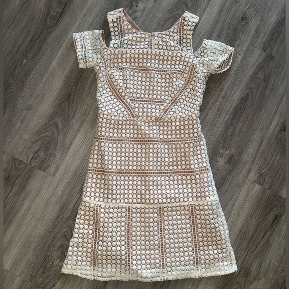 💓 TOPSHOP cream/white dress - Picture 4 of 10